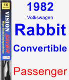 Passenger Wiper Blade for 1982 Volkswagen Rabbit Convertible - Vision Saver