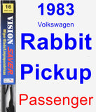 Passenger Wiper Blade for 1983 Volkswagen Rabbit Pickup - Vision Saver