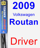 Driver Wiper Blade for 2009 Volkswagen Routan - Vision Saver