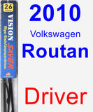 Driver Wiper Blade for 2010 Volkswagen Routan - Vision Saver