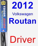 Driver Wiper Blade for 2012 Volkswagen Routan - Vision Saver