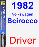 Driver Wiper Blade for 1982 Volkswagen Scirocco - Vision Saver