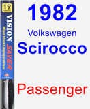 Passenger Wiper Blade for 1982 Volkswagen Scirocco - Vision Saver