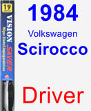 Driver Wiper Blade for 1984 Volkswagen Scirocco - Vision Saver