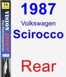 Rear Wiper Blade for 1987 Volkswagen Scirocco - Vision Saver