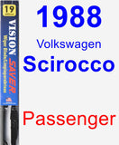 Passenger Wiper Blade for 1988 Volkswagen Scirocco - Vision Saver