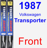 Front Wiper Blade Pack for 1987 Volkswagen Transporter - Vision Saver