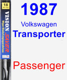 Passenger Wiper Blade for 1987 Volkswagen Transporter - Vision Saver