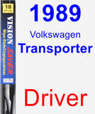 Driver Wiper Blade for 1989 Volkswagen Transporter - Vision Saver