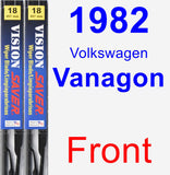 Front Wiper Blade Pack for 1982 Volkswagen Vanagon - Vision Saver