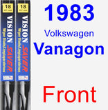 Front Wiper Blade Pack for 1983 Volkswagen Vanagon - Vision Saver