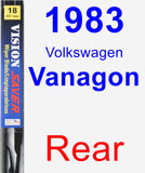 Rear Wiper Blade for 1983 Volkswagen Vanagon - Vision Saver