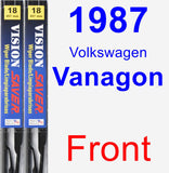 Front Wiper Blade Pack for 1987 Volkswagen Vanagon - Vision Saver