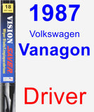 Driver Wiper Blade for 1987 Volkswagen Vanagon - Vision Saver