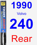 Rear Wiper Blade for 1990 Volvo 240 - Vision Saver