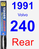 Rear Wiper Blade for 1991 Volvo 240 - Vision Saver