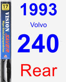 Rear Wiper Blade for 1993 Volvo 240 - Vision Saver