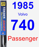 Passenger Wiper Blade for 1985 Volvo 740 - Vision Saver