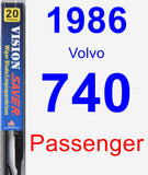 Passenger Wiper Blade for 1986 Volvo 740 - Vision Saver