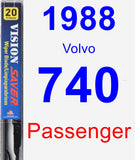 Passenger Wiper Blade for 1988 Volvo 740 - Vision Saver
