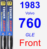 Front Wiper Blade Pack for 1983 Volvo 760 - Vision Saver