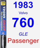Passenger Wiper Blade for 1983 Volvo 760 - Vision Saver