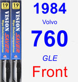 Front Wiper Blade Pack for 1984 Volvo 760 - Vision Saver