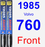 Front Wiper Blade Pack for 1985 Volvo 760 - Vision Saver