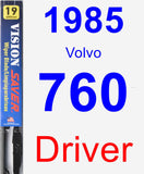 Driver Wiper Blade for 1985 Volvo 760 - Vision Saver