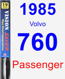 Passenger Wiper Blade for 1985 Volvo 760 - Vision Saver