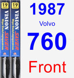 Front Wiper Blade Pack for 1987 Volvo 760 - Vision Saver