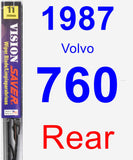 Rear Wiper Blade for 1987 Volvo 760 - Vision Saver