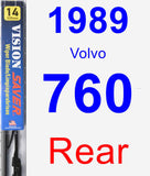 Rear Wiper Blade for 1989 Volvo 760 - Vision Saver