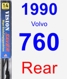 Rear Wiper Blade for 1990 Volvo 760 - Vision Saver