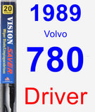 Driver Wiper Blade for 1989 Volvo 780 - Vision Saver