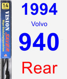 Rear Wiper Blade for 1994 Volvo 940 - Vision Saver
