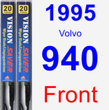 Front Wiper Blade Pack for 1995 Volvo 940 - Vision Saver