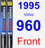 Front Wiper Blade Pack for 1995 Volvo 960 - Vision Saver