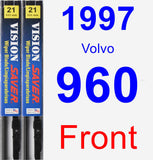 Front Wiper Blade Pack for 1997 Volvo 960 - Vision Saver