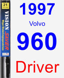 Driver Wiper Blade for 1997 Volvo 960 - Vision Saver
