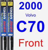 Front Wiper Blade Pack for 2000 Volvo C70 - Vision Saver