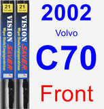 Front Wiper Blade Pack for 2002 Volvo C70 - Vision Saver