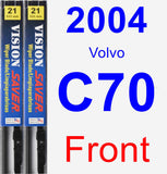 Front Wiper Blade Pack for 2004 Volvo C70 - Vision Saver