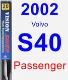 Passenger Wiper Blade for 2002 Volvo S40 - Vision Saver