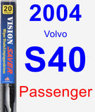 Passenger Wiper Blade for 2004 Volvo S40 - Vision Saver