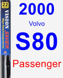 Passenger Wiper Blade for 2000 Volvo S80 - Vision Saver