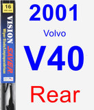 Rear Wiper Blade for 2001 Volvo V40 - Vision Saver