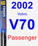 Passenger Wiper Blade for 2002 Volvo V70 - Vision Saver