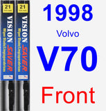 Front Wiper Blade Pack for 1998 Volvo V70 - Vision Saver