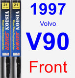 Front Wiper Blade Pack for 1997 Volvo V90 - Vision Saver